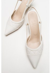 Resim Luvishoes Poınt Beyaz Kadın Topuklu Ayakkabı Beyaz 