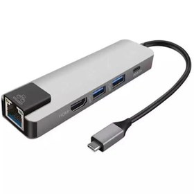 Resim Genel Markalar Usb 3.1 Type C To Hdmı 2xusb 3.0 Rj45 Ethernet Dönüştürücü Adaptör Ipad Macbook Dönüştürüc 