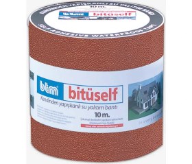 Resim Btm Bitüself Star Kırmızı Yalıtım Bandı Düz Yapışkanlı Ses Su Izolasyon Bandı 