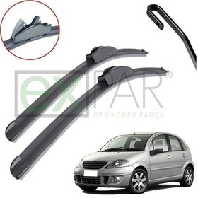 Resim Citroen C3 Ön Cam Silecek Süpürgesi Takımı 2002 - 2009 Model Arası Sağ Sol 