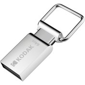 Resim Lemestar Kodak 64gb Metal Usb 2.0 Bellek - Su Geçirmez, Sarsıma Dayanıklı, Araç Uyumlu, Hızlı Veri Transferi, K112 Serisi Gümüş 