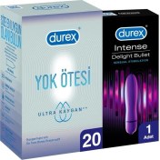 Resim Durex Yok Ötesi Ultra Kaygan 20'li İnce Prezervatif + Durex Intense Vibe Bullet Titreşimli Vibratör 