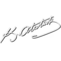 Resim Metal 8.5 cm Atatürk Imzası Sticker_ 