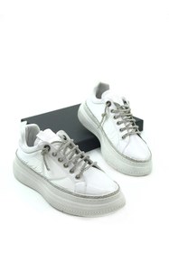 Resim Prego (Park Moda) Taş Biye Bağcıklı Günlük Kadın Spor Ayakkabı BEYAZ 