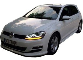 Resim Volkswagen Golf 7 (2012-2019) Aerodinamik Yan Marşpiyel Seti (Plastik) 