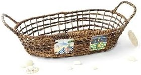 Resim KNV Oval Yayvan Sepet Kumsalda Şarap Keyfi Büyük 