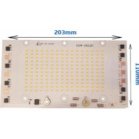 Resim Hazar Led 220 Volt 150 Watt SMD 2835 Ledli Hazır Projektör Ledi Beyaz Hazır Projektör PCB 