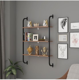 Resim Sensamobilya Sensa Modüler Mobilya Kitaplık Duvar Rafı Metal Kitaplık 1008 