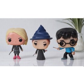 Resim Harry Potter Pop Stil Luna Lovegood Minerva Mcgonagall Harry Potter 3lü Karakter Figür Oyuncak 10 Cm Harry Potter 