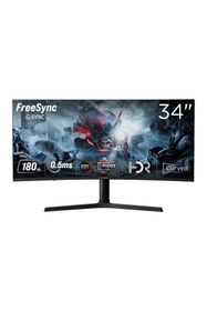 Resim Rampage Cyclops CY34R180 34" 180Hz 0.5ms Fast VA HDR Freesync Pivot RGB Curved Oyuncu Monitörü 