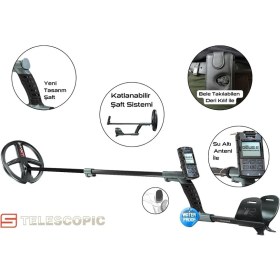 Resim XP Dedektör Xp Deus 2 Dedektör (Ana Ünite, WSA2XL Kablosuz Kulaklık ve 22CM Fmf Başlık Ile) Siyah 