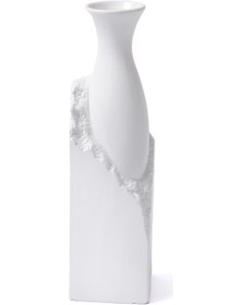 Resim The Mia Licia Seramik Vazo Beyaz 10x10x35 Cm 