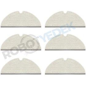Resim Roborock Q8 Max, Q8 Max Plus 6 Adet Mop Fiber Paspas 