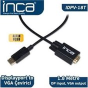 Resim Inca Idpv-18T Displayport To Vga Kablo 1.8 Mt Inca