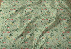 Resim Evmila Minik Mantarlar Desenli Nevresim Takımı - 160x220cm Nevresim +50x70cm Yastık Kılıfı+100x200cm Çarşaf 