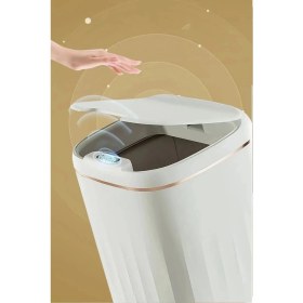 Resim Akıllı Teknolojik Çöp Kutusu Uv Işıklı Otomatik Aç Kapat Sensörlü Mutfak Banyo Ev 20L 