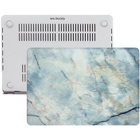 Resim R-34 MacBook Air M1 13" A1932 A2179 A2337 Uyumlu Laptop Koruyucu Kılıf MARBLE11NL 