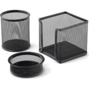 Resim Globox 6643 Metal Perfore 3'lü Set Siyah 