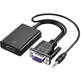 Resim Vga Hdmi Dönüştürücü Vga To Hdmi Kablolu Vga Erkek Hdmi Dişi Vga 