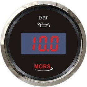 Resim Dijital Yağ Göstergesi 10 Bar 12-24v Siyah 