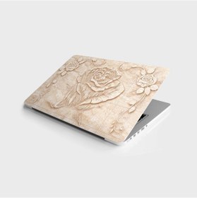 Resim Laptop Sticker Bilgisayar Notebook Pc Kaplama Etiketi Mermer Çiçek Çizim 