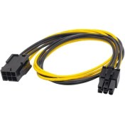 Resim Platoon 30 cm 6 Pin Power Uzatma Kablosu 18 Awg 6 Pin Ekran Kartı Power Uzatma Kablosu 