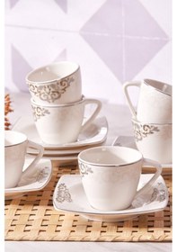 Resim Karaca Nazende 6 Kişilik Kahve Fincanı 