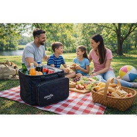 Resim Nova Termos Çanta Isı Yalıtımlı Termal Kamp Piknik Çanta Siyah Siyah 