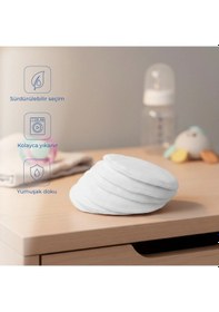 Resim Babyjem Yıkanabilir Süper Emici Tekrar Kullanımlı Pamuklu Göğüs Pedi 6 Adet 