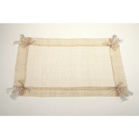 Resim Kanca Ev Amerikan Servis, Sinamay Hasır Doğal Malzeme, Bej Fiyonklu, 33*48 cm 2 Lİ SET OLARAK SATILMAKTADIR. 