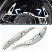 Resim Porsche Panamera 2017+ Macan 2014+ Cayenne 2015+ 718 2016+ 911 2016+ Uyumlu Paddle Shift Silver (F1 Vites Pedal Kulakçığı) 