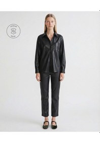 Resim Yargıcı Boyfriend Gömlek Yaka Uzun Kol Gömlek 25kkgm6054x 001 Siyah 