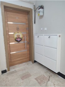 Resim KASER 3+3 Kapaklı Kilitli Metal Ayakkabılık 