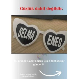 Resim Gözlük Camı Için Sticker Gelin Damat Gözlüğü Için Gözlük Sticker Gözlük Dahil Değildir 