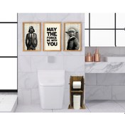 Resim Bk Home Doğal Masif Ahşap Tuvalet Kağıtlığı Ve Dekoratif 3’Lü Ret (551051807) Bk