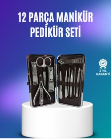 Resim Bosel El ve Ayak Bakımı İçin Profesyonel 12 Bakım Seti 