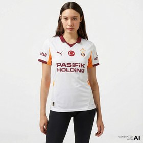 Resim Puma Galatasaray S.K. 25-26 Kadın Beyaz Deplasman Futbol Forması 