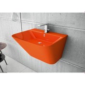 Resim Lucco Moena 55 cm Yarım Monoblok Lavabo Turuncu 