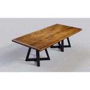 Resim NT Concept Ntconcept Quen Masif Ağaç Toplantı Masası-100cm-260cm-h78cm 