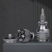 Resim 7 Parça Küçük Çelik Top Tüfek S2 Tornavida Seti, Alüminyum Alaşımlı Avuç İçi Tornavidalar, EDC Basınç Azaltıcı Çok Fonksiyonlu Alüminyum Tornavida Seti, Çok Amaçlı Tam Alüminyum Alaşım 6.35mm Çok Amaçlı Tornavida Seti 