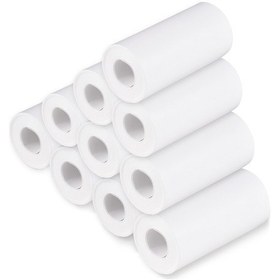 Resim Springsun Termal Kağıt Rulosu 57 30mm Etiket Yazıcısı Çocuklar İçin Baskı Kağıdı Anında Kamera Yeniden Dolum Baskı Kağıdı, 10 Rulo Paketi 