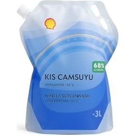 Resim Shell Kışlık Cam Suyu -30 Winter Screenwash Concentrate Cam Suyu 3 Litre 