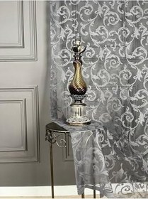 Resim Ev Depo Home Taç Pilesiz Düz Dikim Ekstrafor Büzgü Tül Perde Tek Kanat SALDSNKYGRIEKSTRFR, Koyu Gri, 200 x 270 