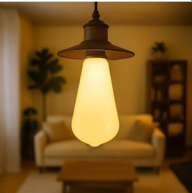 Resim Orbus Milky St6w Led Filament Ampul Beyaz Cam, Sarı Işık, 6w 540 Lümen E27 Duy 