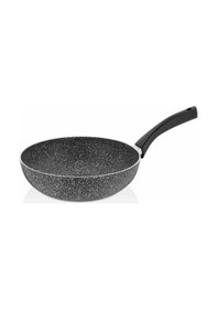 Resim Taç Ultra Granit 28 Cm Wok Tava Gri-3078 
