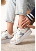 Resim Garantili D2501 Günlük Ortopedik Kadın Sneaker Spor Ayakkabı Beyaz 