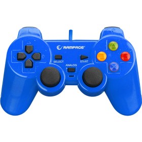 Resim Rampage Sg-r602 Ps3/pc Mavi Usb 1.8m Joypad 