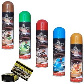 Resim Araç İçi Torpido Plastik Parlatıcı 220ml Sprey Ebrayn 5 Ad+sünger 