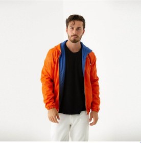 Resim Tamer Tanca Erkek Hakiki Deri Turuncu/mavi Deri Mont 571 Smr-1005 Erk Dr Mont Y21 Oranj/mavı Mavi - Turuncu 