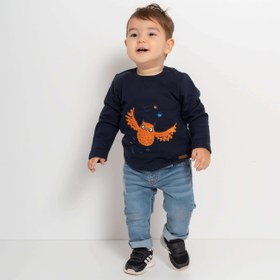 Resim Baykuş Nakışlı Kazak - 3-6 Ay 